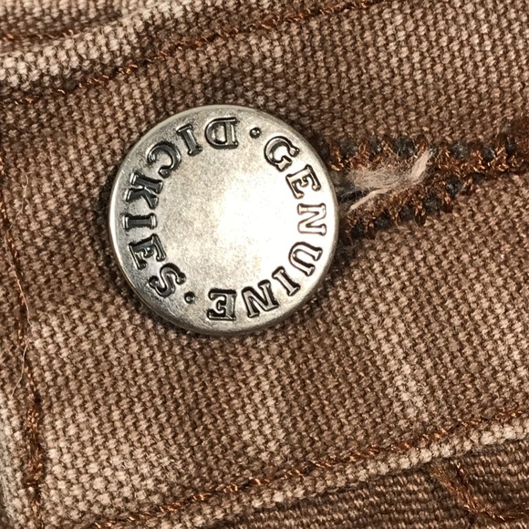 Vintage Dickies Carpenter Jeans 42x32 Brown Canvas Cotton Baggy Hip Hop Skater - Picture 11 of 13